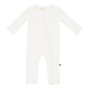 Kyte Baby Zipper Romper in Cloud